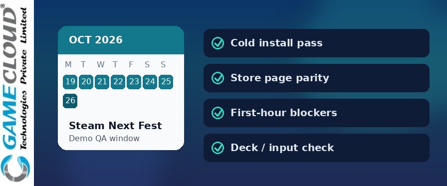 What to QA before you submit a Steam Next Fest demo